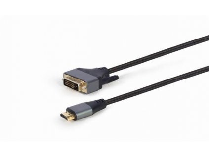 Gembird kábel HDMI (AM) na DVI (M), 4K, Premium Series, 1.8 m, čierny CC-HDMI-DVI-4K-6