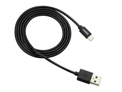 Canyon MFI-1, 1m kábel Lightning/USB, MFI schválený Apple, čierny CNS-MFICAB01B