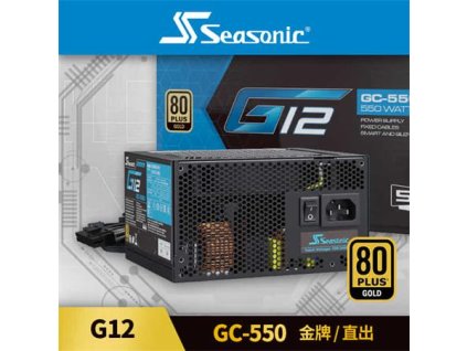 Napájací zdroj SEASONIC 550W GC-550, G12, GOLD G12-GC-550 Seasonic
