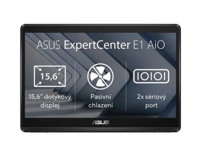 ASUS ExpertCentre E1 AiO E1600WKAT-BA041M, N4500, 15.6˝ 1920x1080/Touch, UMA, 4GB, SSD 128GB, FDOS Asus