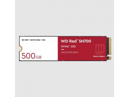 WD RED SSD NVMe 500GB PCIe SN700, Geb3 8GB/s, (R:3430/W:2600 MB/s) TBW 1000 WDS500G1R0C Western Digital