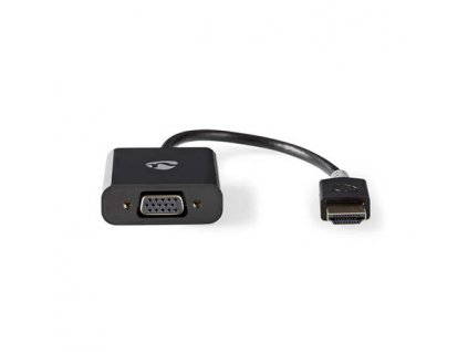 Nedis CCBW34900AT02 - Kabel HDMI – VGA | Konektor HDMI™ - VGA Zásuvka + 3,5mm výstup | 0,2 m | Antracit