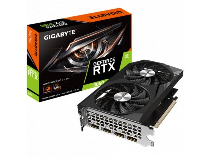 GIGABYTE GeForce RTX 3050 WINDFORCE V2/OC/8GB/GDDR6 GV-N3050WF2OCV2-8GD Gigabyte
