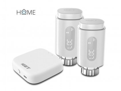 iGET HOME TS10 Starter kit (2x TS10 Thermostat Radiator Valve + 1x GW1 Gateway), Zigbee 3.0