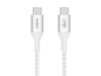 Belkin Boost charge USB-C kabel 240W, 2m, bílý CAB015bt2MWH