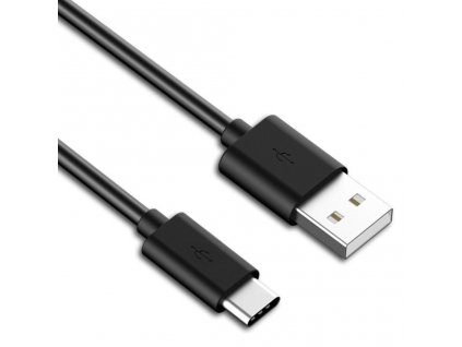 Kábel USB PREMIUMCORD 3.1 C/M - USB 2.0 A/M, rýchlonabíjací prúd 3A, 10 cm, čierna ku31cf01bk PremiumCord