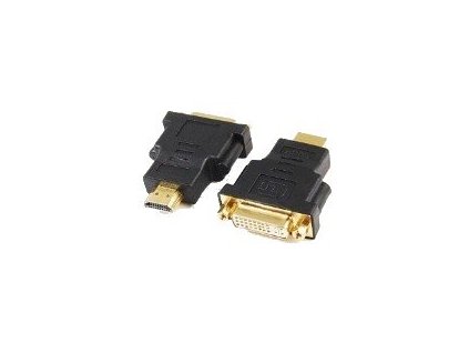 GEMBIRD Kabel redukce HDMI Male na DVI Female (zlacené kontakty, čený) A-HDMI-DVI-3 Gembird