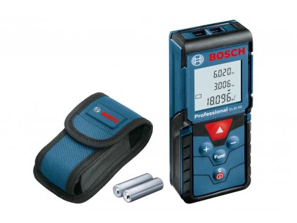 BOSCH GLM 40, laserový měřič vzdálenosti, rozsah 0,15 – 40,00 m, 635 nm, < 1 mW 0601072900