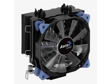 AeroCool Verkho 5 Dark CPU chladič Blue LED 120mm fan LGA1700, AM5, univ. socket ACTC-NA30510.02 Aerocool