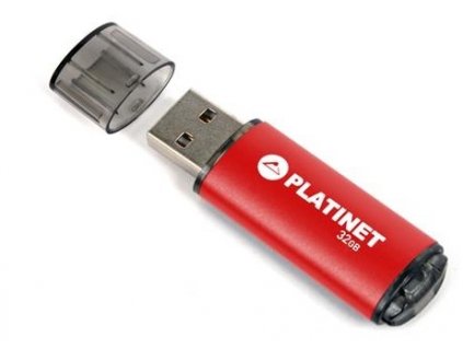PLATINET flashdisk USB 2.0 X-Depo 32GB červený PMFE32R Platinet