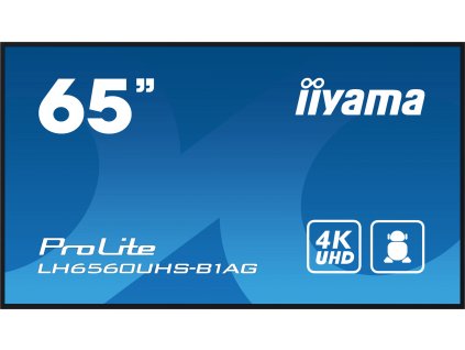 65'' iiyama LH6560UHS-B1AG: VA,4K UHD, Andr.11,24/7