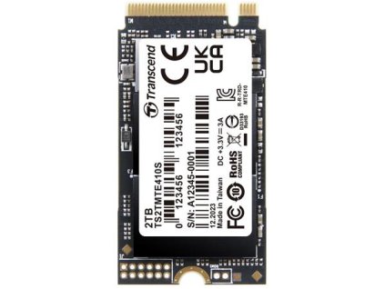 Transcend MTE410S 2TB SSD disk M.2 2242, NVMe PCIe Gen4 x4 5000MB/s R 4300MB/s W TS2TMTE410S