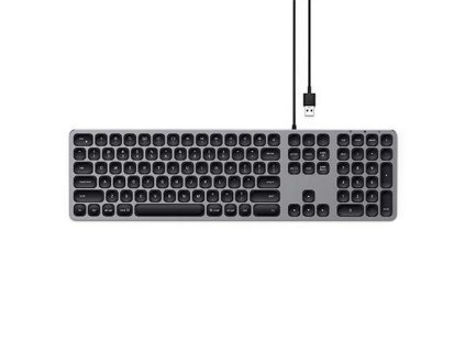 Satechi klávesnica Aluminium Wired USB Keyboard - Space Gray ST-AMWKM