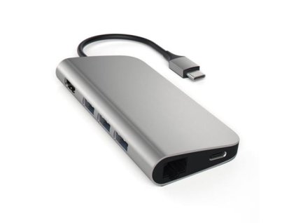 Satechi USB-C Multiport adaptér 4K 8ports - Space Gray Aluminium ST-TCMAM