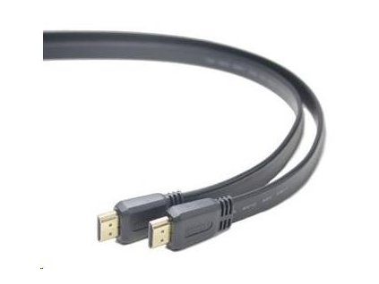 PREMIUMCORD HDMI High Speed + Ethernet plochý kábel, pozlátené konektory, 1 m kphdmep1 PremiumCord