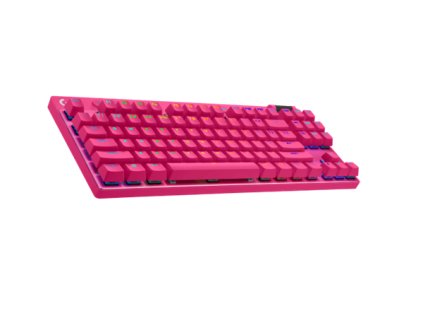 Logitech® G PRO X TKL LIGHTSPEED Gaming Keyboard - MAGENTA - US INT'L - 2.4GHZ/BT - N/A - EMEA28-935 - TACTILE 920-012159