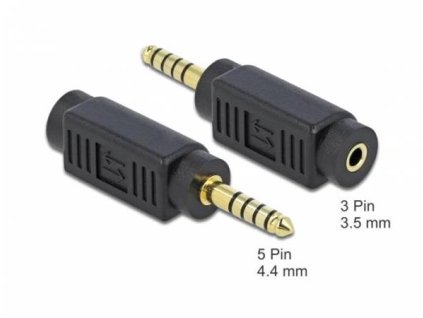 Delock Adaptér Stereo jack samec 4.4 mm 5 pin na Stereo jack samice 3.5 mm 3 pin 65994 DeLock