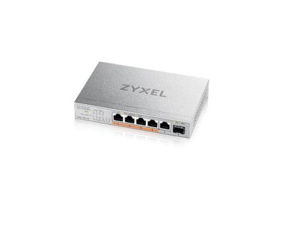 Zyxel XMG-105 5 Ports 2,5G + 1 SFP+, 4 ports 70W total PoE++ Desktop MultiGig unmanaged Switch XMG-105HP-EU0101F ZyXEL