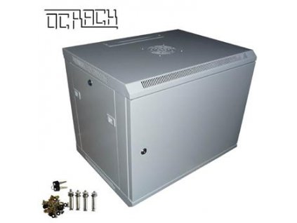 19' OCRACK OCC-12U-4P rozvaděč nástěnný 12U/450mm plechové dveře 9343 Opticord