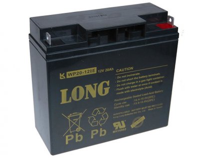 Long 12V 20Ah olověný akumulátor DeepCycle AGM F3 (WP20-12IE) PBLO-12V020-F3AD Avacom