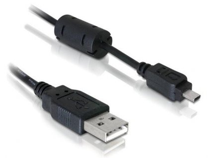 Delock kabel USB 2.0 k fotoaparátům Nikon 8pin UC-E6 USB 1,83m 82414