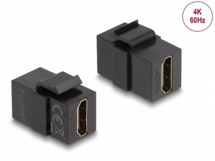 Delock Keystone modul HDMI samice > HDMI samice černá 87875 DeLock