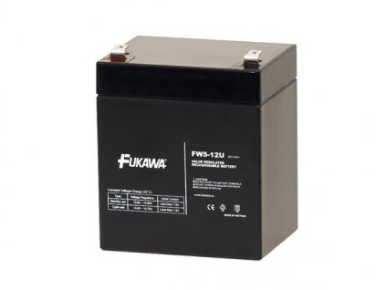 akumulátor FUKAWA FW 5-12 U (12V; 5Ah; faston F2-6,3mm; životnost 5let) Long
