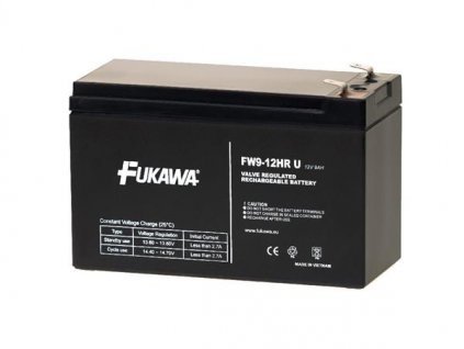 akumulátor FUKAWA FW 9-12 HRU (12V; 9Ah; faston 6,3mm; životnost 5let) FW 9-12HR Fukawa