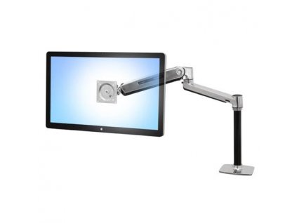 ERGOTRON LX HD Sit-Stand Desk Mount LCD Arm, Polished, stolní rameno max 46" display 45-384-026 Ergotron