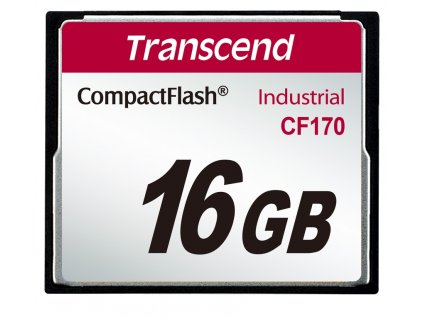 Transcend 16GB INDUSTRIAL CF CARD CF170 paměťová karta (MLC) TS16GCF170