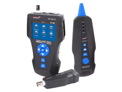 W-Star Tester kabelů UTP WSNF8601S, detektor kabelů Cat5, Cat6, Cat7, UTP, BNC, POE, Ping