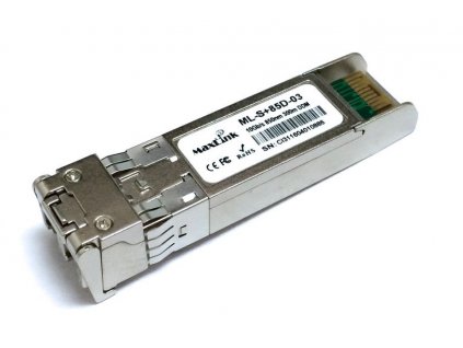 MaxLink 10G SFP+ optický modul, MM, 850nm, 300m, 2x LC konektor, DDM, Cisco compatible ML-S+85D-03 MikroTik