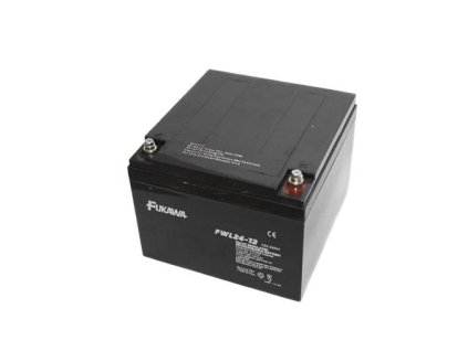 akumulátor FUKAWA FWL 24-12 (12V; 24Ah; závit M5; životnost 10let) Fukawa