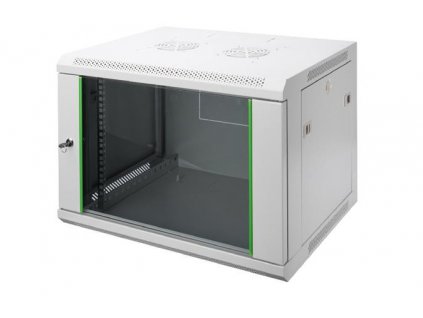 Digitus 12U nástěnná skříň, Dynamic Basic 638x600x450 mm, barva šedá (RAL 7035) DN-19 12-U-EC