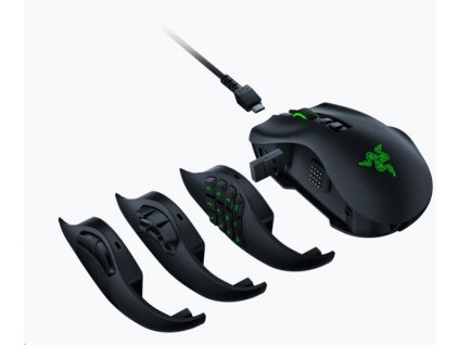 Razer Naga Pro - myš bezdrátová/herní/programovatelná/černá RZ01-03420100-R3G1