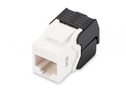 Digitus CAT 6 Keystone Jack, nestíněný RJ45 na LSA, připojení bez nářadí, vč. kabelová svorka DN-93603