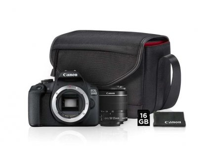 Canon EOS 2000D + 18-55 IS + SB130 + 16GB 2728C013