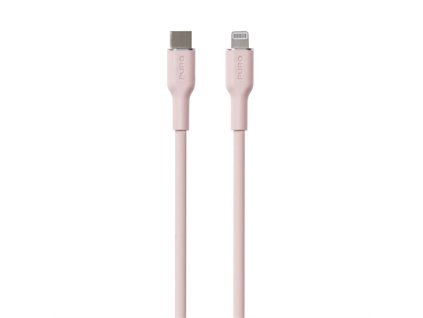 Puro kábel Soft Silicone Cable USB-C to Lightning 1.5m - Pink PUCAPLTUSBCICONROSE
