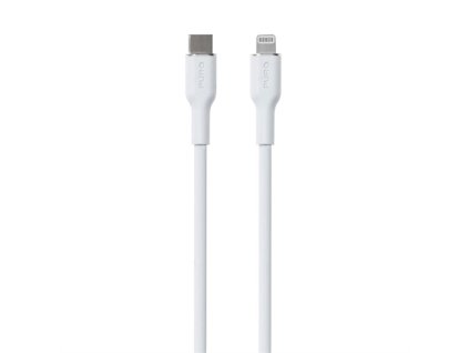 Puro kábel Soft Silicone Cable USB-C to Lightning 1.5m - White PUCAPLTUSBCICONWHI
