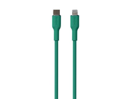 Puro kábel Soft Silicone Cable USB-C to Lightning 1.5m - Green PUCAPLTUSBCICONDKGRN