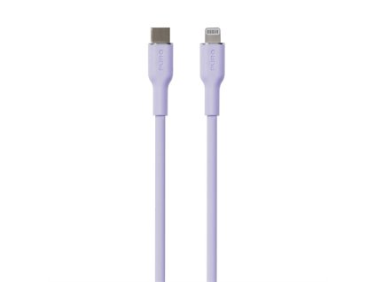 Puro kábel Soft Silicone Cable USB-C to Lightning 1.5m - Lavender PUCAPLTUSBCICONLVD
