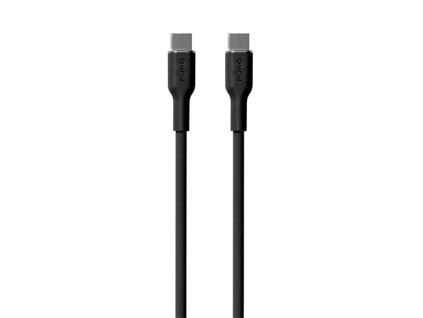 Puro kábel Soft Silicone Cable USB-C to USB-C 1.5m - Black PUUSBCUSBCICONBLK