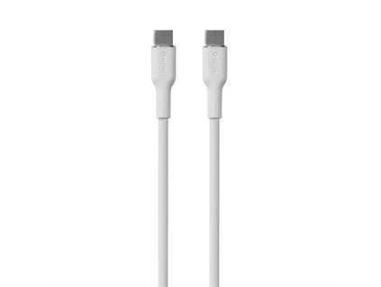 Puro kábel Soft Silicone Cable USB-C to USB-C 1.5m - White PUUSBCUSBCICONWHI