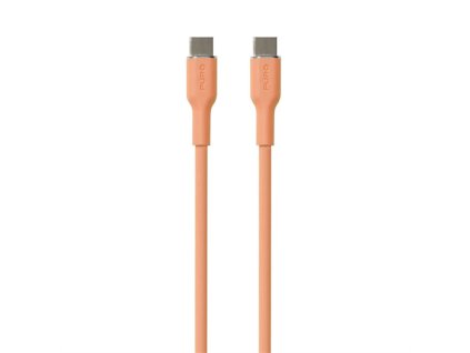 Puro kábel Soft Silicone Cable USB-C to USB-C 1.5m - Peach PUUSBCUSBCICONLORA