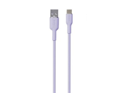 Puro kábel Soft Silicone Cable USB-A to USB-C 1.5m - Lavender PUUSBCICONLVD