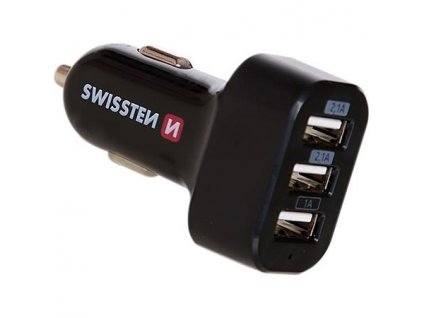 SWISSTEN CAR CHARGER WITH 3x USB 5,2A POWER 20111200 Swissten