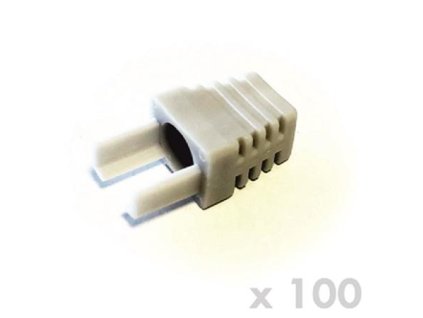 DATACOM Manžetka pro plug RJ45 šedá (100ks) 4311 OEM