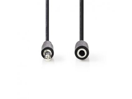 Nedis CAGB22050BK10 - Stereofonní Audio Kabel | 3,5mm Zástrčka - 3,5mm Zásuvka | 1 m | Černá barva