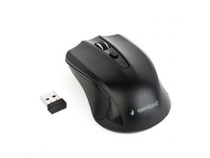 Myš GEMBIRD MUSW-4B-04, černá, bezdrátová, USB nano receiver MYS054272 Gembird