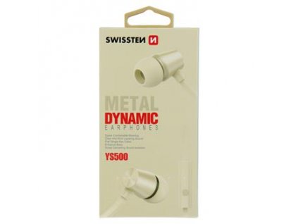 SWISSTEN SLUCHÁTKA EARBUDS DYNAMIC YS500 ZLATÉ 51107003 Swissten